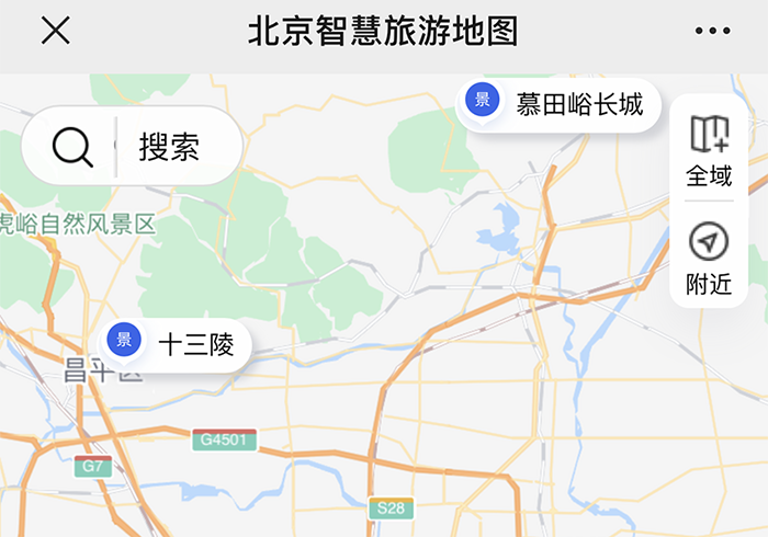 用北京智慧旅游地图漫游十一假期