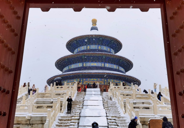 雪落天坛，一组图告诉你天坛古建有多美